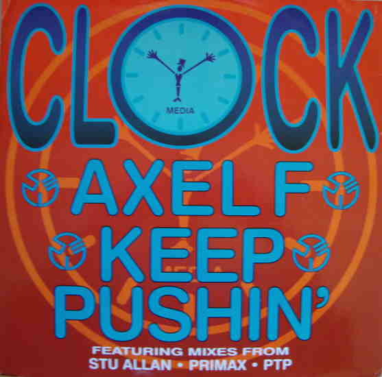 Clock - Axel F / Keep Pushin' - Used Vinyl Record 12" image 1