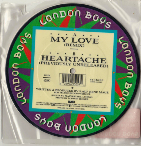London Boys - My Love - Used Vinyl Record 7" image 1