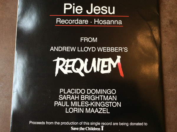 Placido Domingo - Pie Jesu - Used Vinyl Record 12" image 1