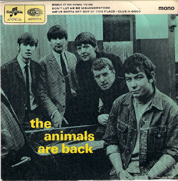 Animals - Are Back - Used Vinyl Record 7" image 1