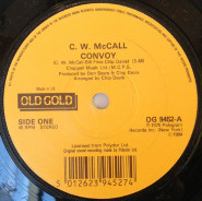 C.W. McCall - Convoy / Roses For Mama - Used Vinyl Record 7" image 1