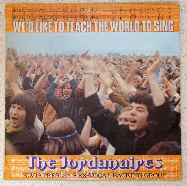 Jordanaires - We'd Like To Teach The World To Sing - Used Vinyl Record image 1