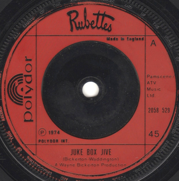 Rubettes - Juke Box Jive - Used Vinyl Record 7" image 1