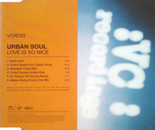 Urban Soul - Love Is So Nice - Used CD image 1