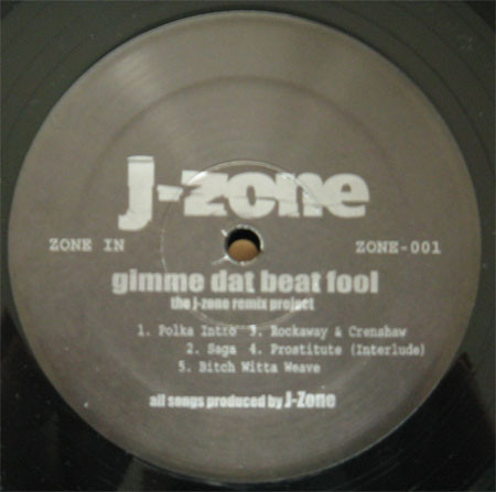 J-Zone - Gimme Dat Beat Fool - Vinyl Record image 1