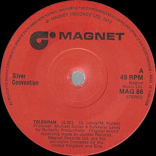 Silver Convention - Telegram - Used Vinyl Record 7" image 1