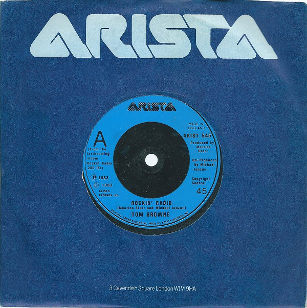 Tom Browne - Rockin' Radio - Used Vinyl Record 7" image 1