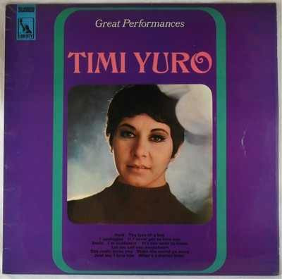 Timi Yuro - Great Performances - Used Vinyl Record image 1