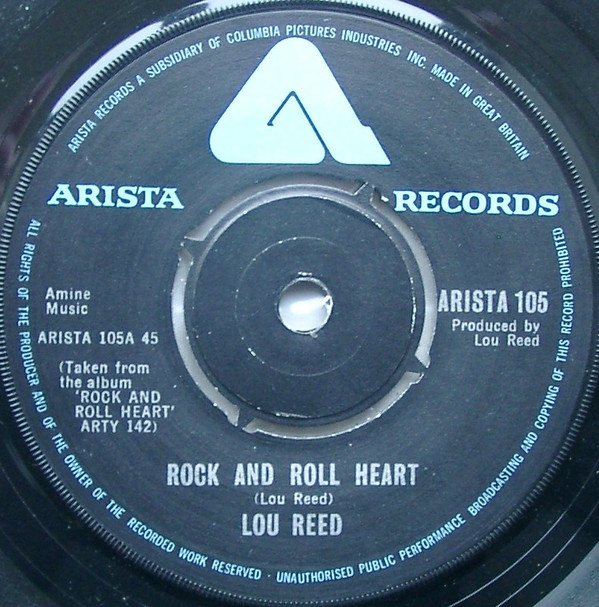 Lou Reed - Rock And Roll Heart - Used Vinyl Record 7" image 1