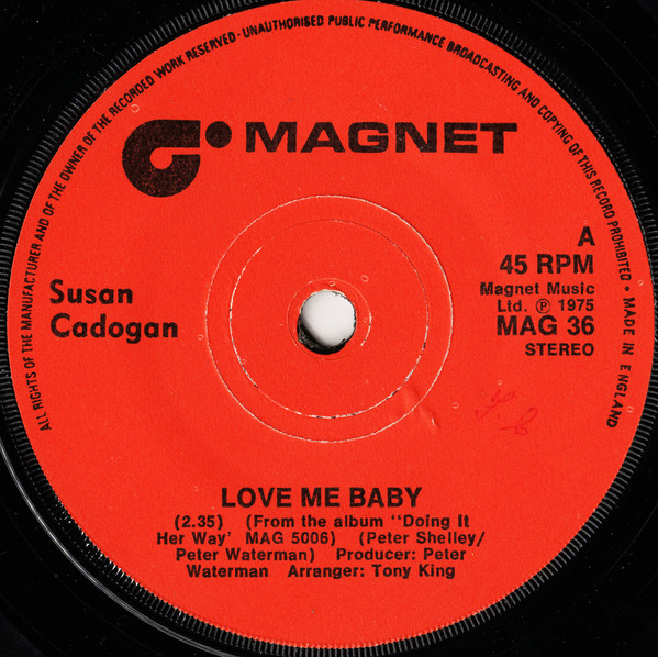 Susan Cadogan - Love Me Baby - Used Vinyl Record 7" image 1