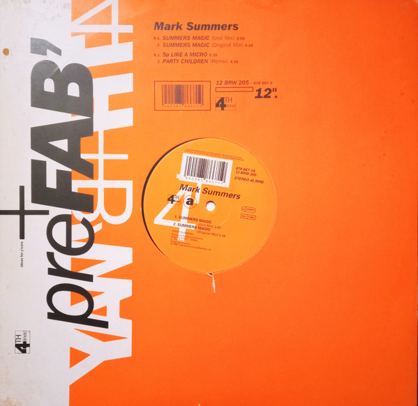 Mark Summers - Summers Magic - Used Vinyl Record 12" image 1