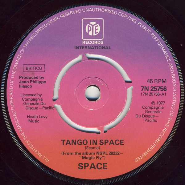 Space - Tango In - Used Vinyl Record 7" image 1