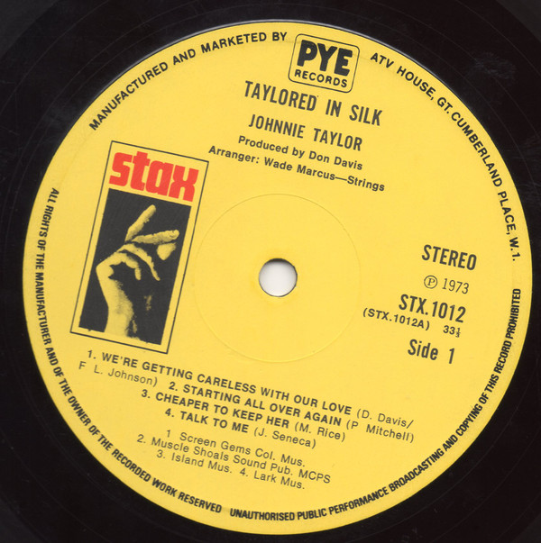 Johnnie Taylor - Taylored In Silk - Used Vinyl Record image 1