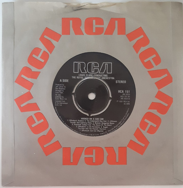 Louis Clark - Hooked On A Can Can - Used Vinyl Record 7" image 1