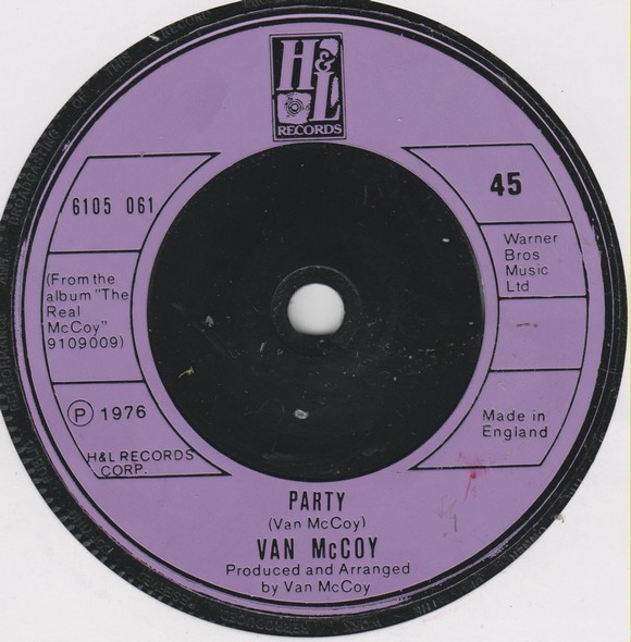 Van McCoy - Party - Used Vinyl Record 7" image 1