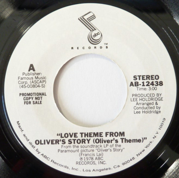 Love Theme From Oliver's Story (Oliver's Theme)