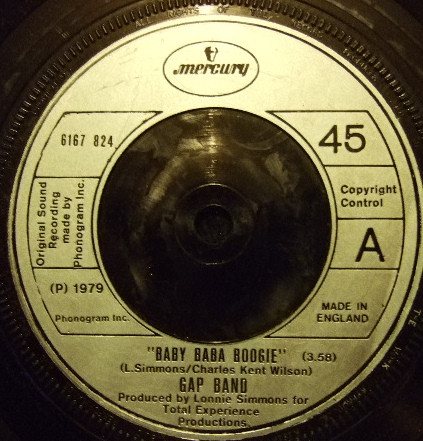 Gap Band - Baby Baba Boogie - Used Vinyl Record 7" image 1