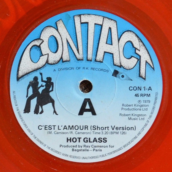 Hot Glass - C'est L'Amour - Used Vinyl Record 7" image 1