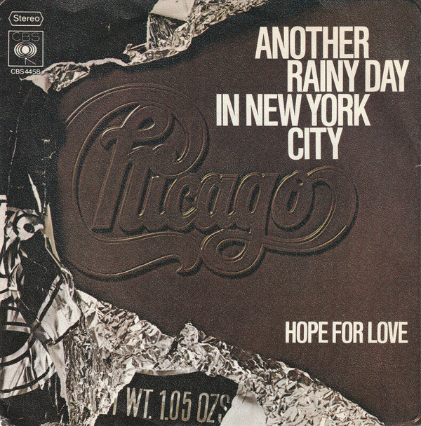 Chicago - Another Rainy Day In New York City - Used Vinyl Record 7" image 1