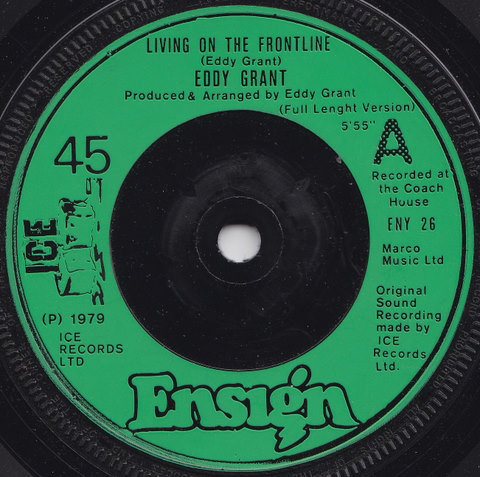 Eddy Grant - Living On The Frontline (Full Length Version) - Used Vin image 1
