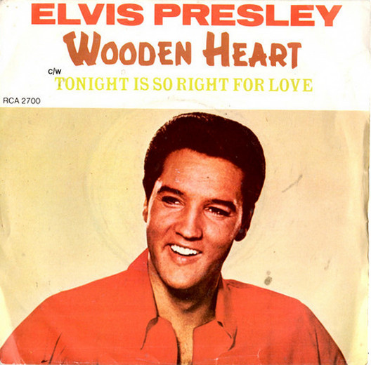 Elvis Presley - Wooden Heart - Used Vinyl Record 7" image 1
