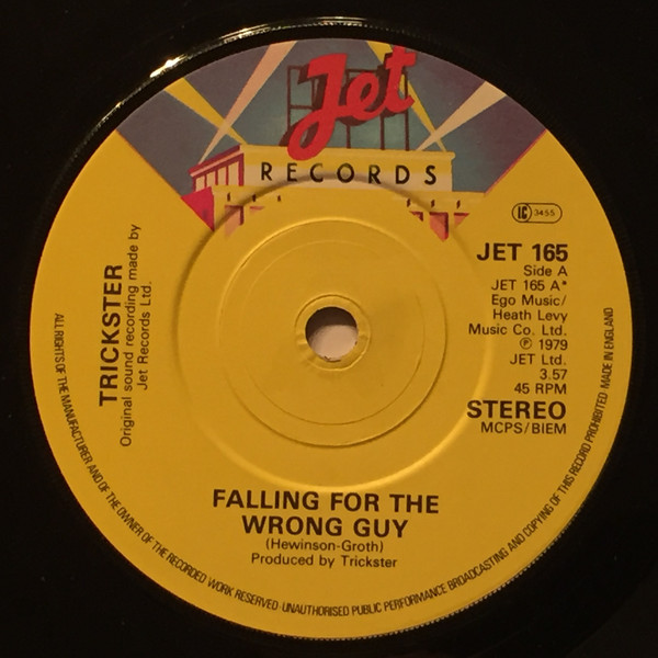 Trickster - Falling For The Wrong Guy - Used Vinyl Record 7" image 1