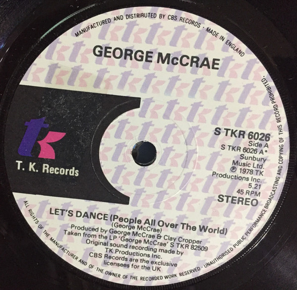 George McCrae - Let's Dance (People All Over The World) - Used Vinyl image 1