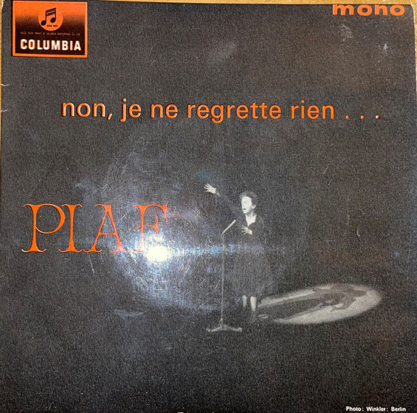 Edith Piaf - Non, Je Ne Regrette Rien... - Used Vinyl Record 7" image 1