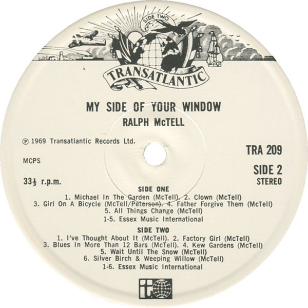 Ralph McTell - My Side Of Your Window - Used Vinyl Record image 1