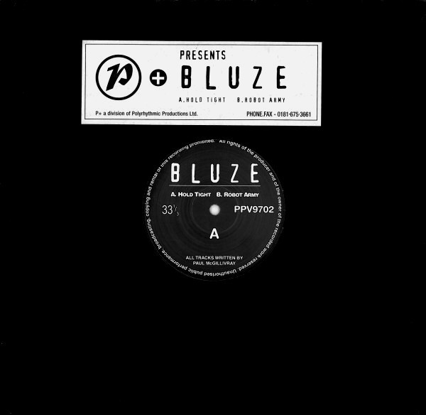 Bluze - Hold Tight / Robot Army - Used Vinyl Record 12" image 1