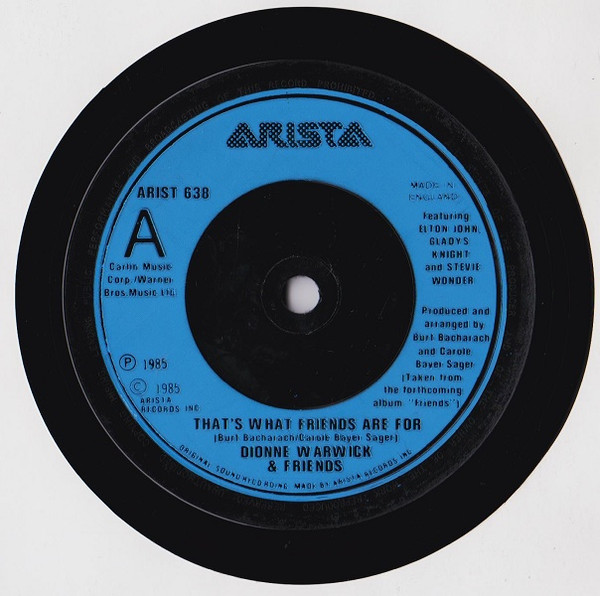 Dionne & Friends - That's What Friends Are For - Used Vinyl Record 7" image 1