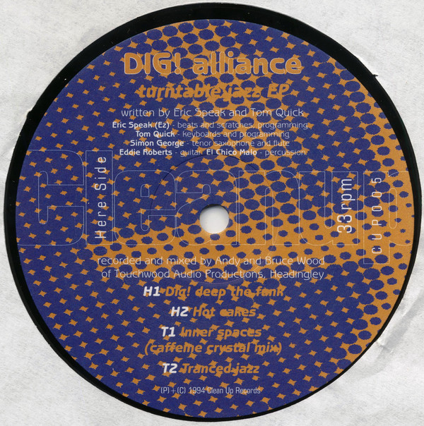 DIG! Alliance - Turntable Jazz EP - Used Vinyl Record 12" image 1