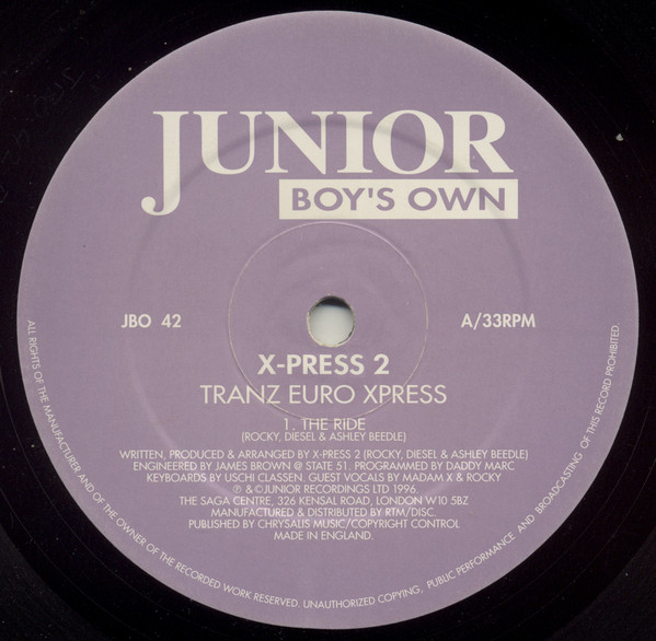 X-Press 2 - Tranz Euro Xpress - Used Vinyl Record 12" image 1