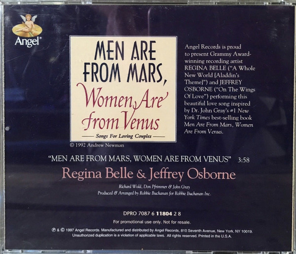 Men Are From Mars, Women Are From Venus