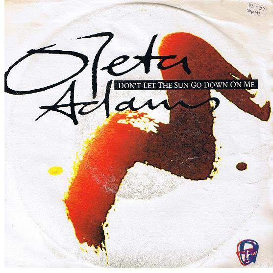 Oleta Adams - Don't Let The Sun Go Down On Me - Used Vinyl Record 7" image 1