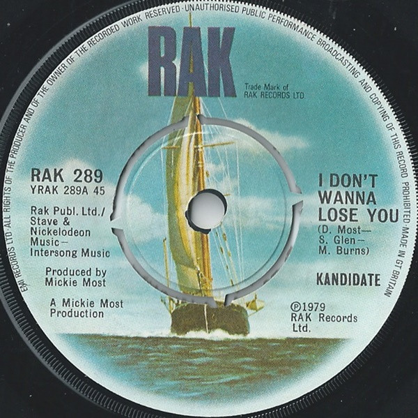 Kandidate - I Don't Wanna Lose You - Used Vinyl Record 7 image 1