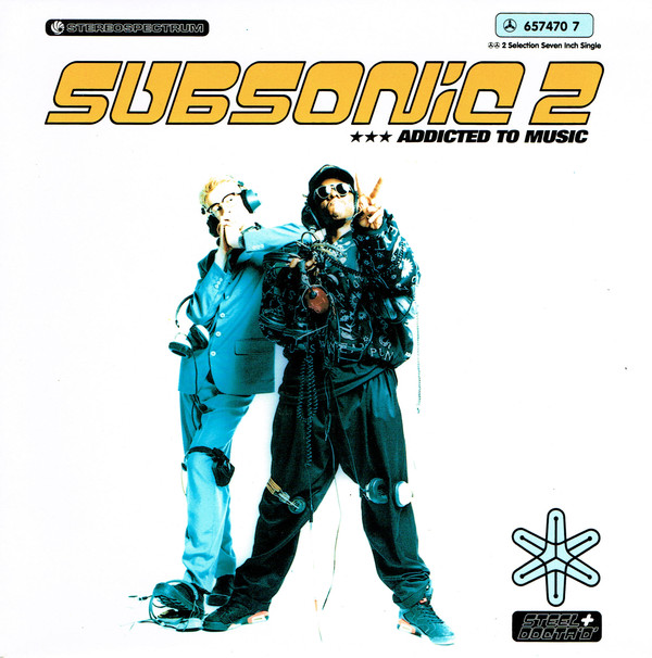 Subsonic 2 - Addicted To Music - Used Vinyl Record 7" image 1