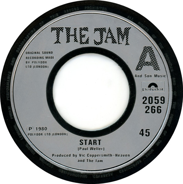 Jam - Start - Used Vinyl Record 7" image 1