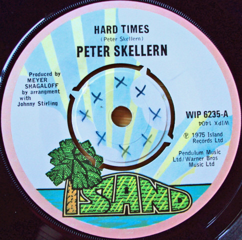 Peter Skellern - Hard Times - Used Vinyl Record 7" image 1