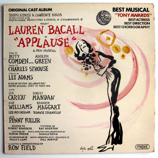 Lauren Bacall - Applause (Original Broadway Cast Album) - Used Vinyl Re image 1