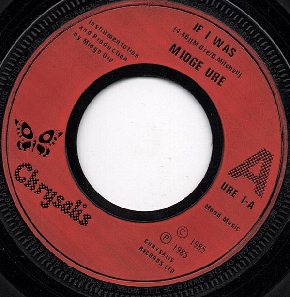 Midge Ure - If I Was - Used Vinyl Record 7" image 1