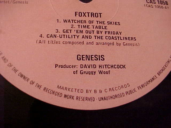 Genesis - Foxtrot - Used Vinyl Record image 1