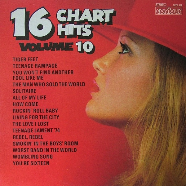 Unknown Artist - 16 Chart Hits Volume 10 - Used Vinyl Record image 1