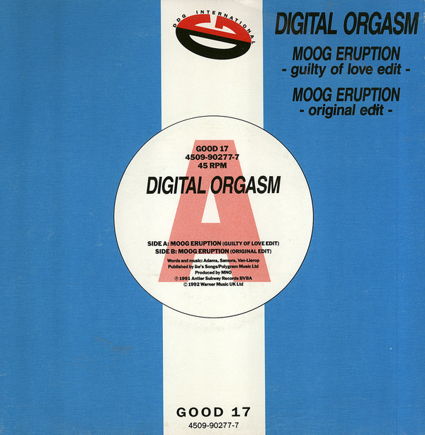 Digital Orgasm - Moog Eruption - Used Vinyl Record 7" image 1