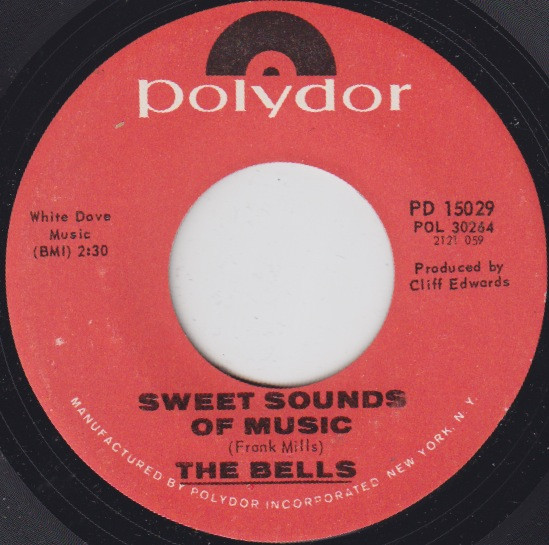 Bells - Sweet Sounds Of Music / She's A Lady - Used Vinyl Record 7" image 1