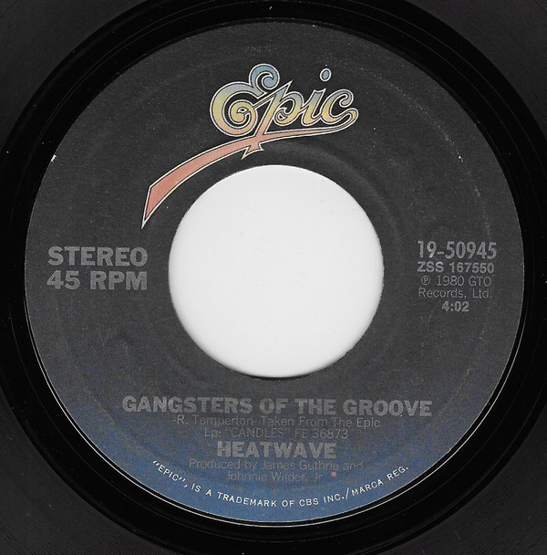 Heatwave - Gangsters Of The Groove - Used Vinyl Record 7" image 1