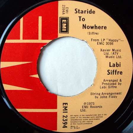 Labi Siffre - Staride To Nowhere - Used Vinyl Record 7" image 1