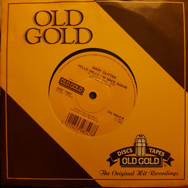 Gary Glitter - Do You Wanna Touch Me - Used Vinyl Record 7" image 1