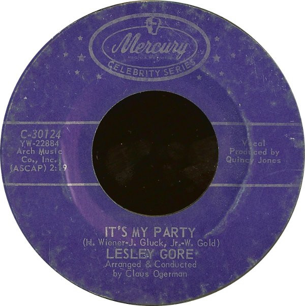 Lesley Gore - It's My Party / She's A Fool - Used Vinyl Record 7" image 1