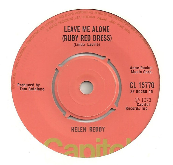 Leave Me Alone (Ruby Red Dress) / The Old Fashioned Way